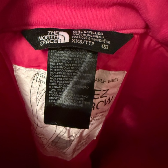 The North Face Kids Pink Snow Pants - Picture 4 of 4
